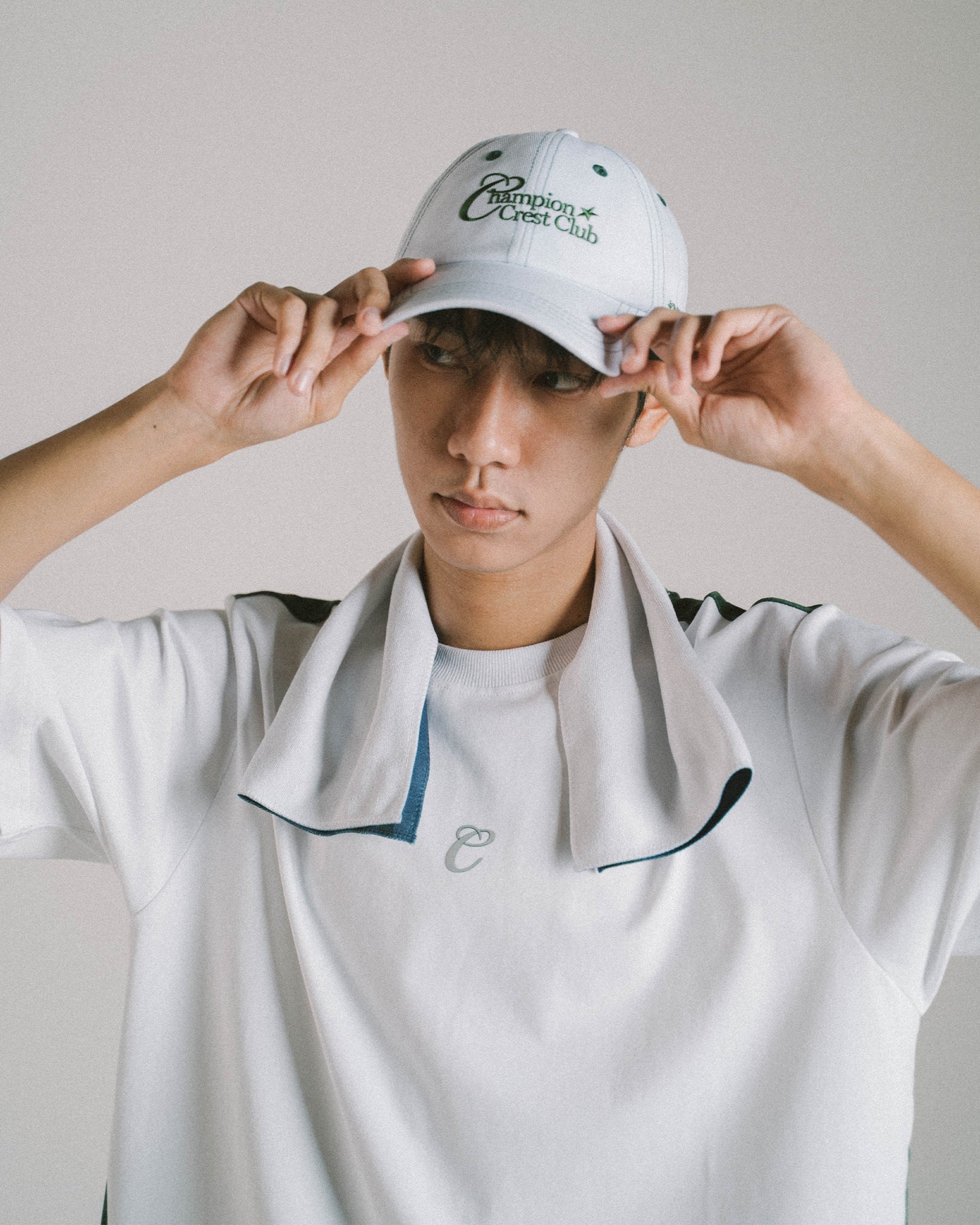 Champion Crest Club Logo Cap (White)