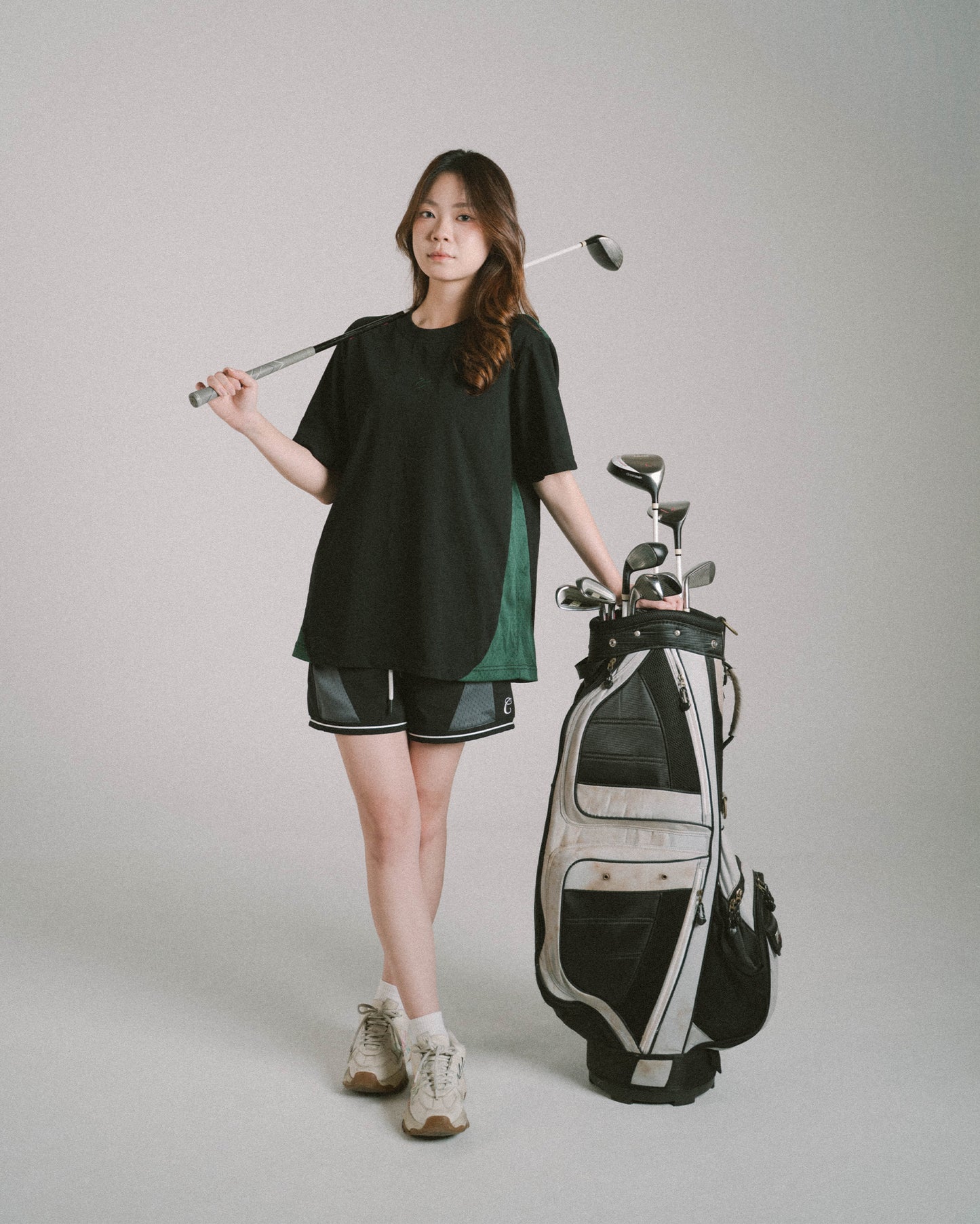Champion Crest Club Logo Tee (Black/Green)