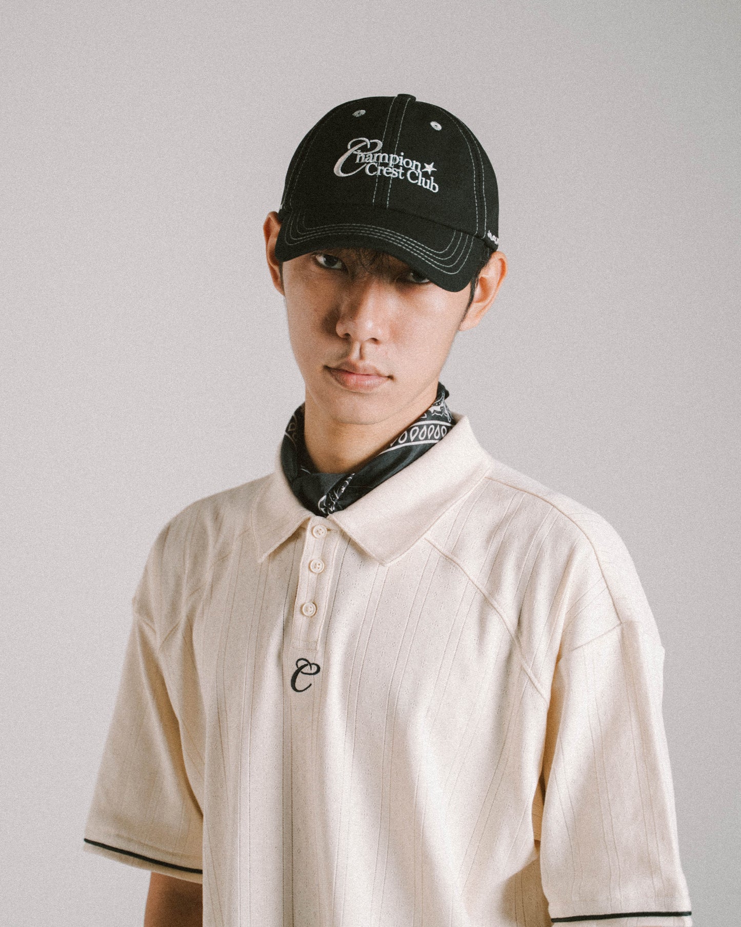 Champion Crest Club Logo Cap (Black)
